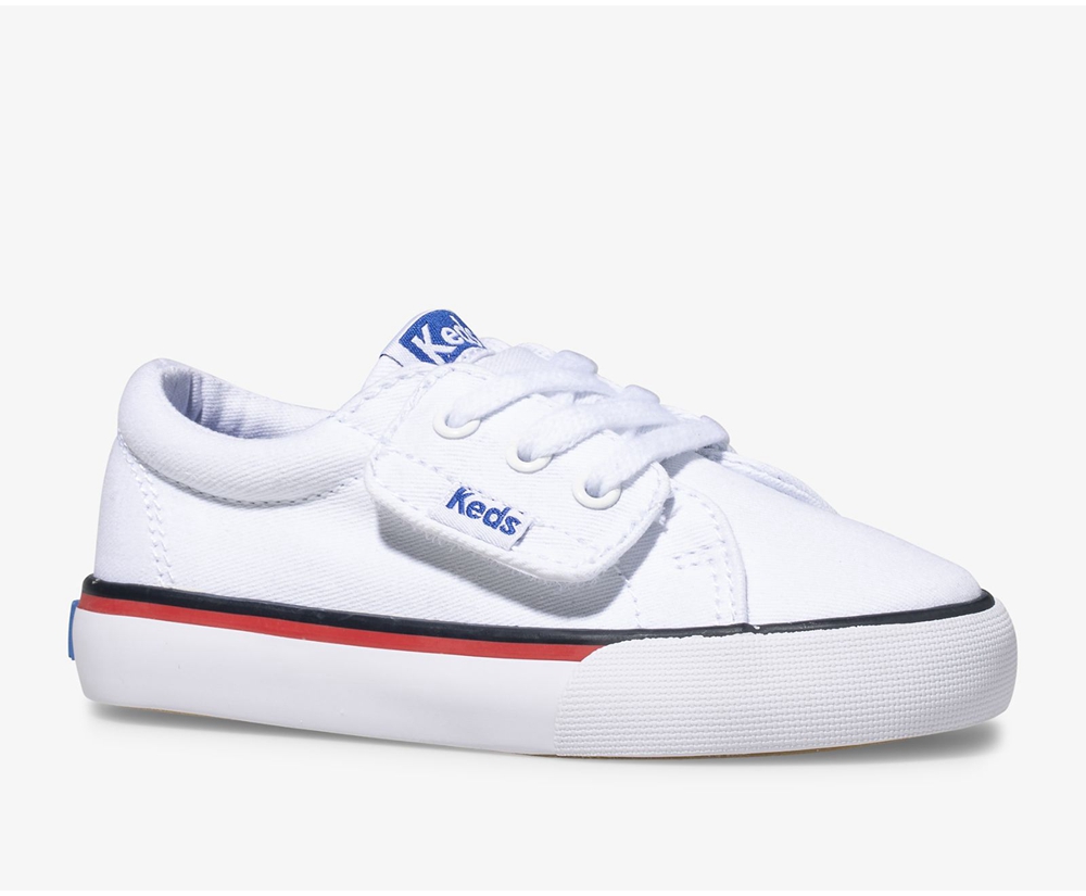 Zapatillas Keds Niños Blancas - Jump Kick Jr. Lona - 327-BXYKTZ